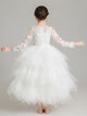 Walk Show Piano Performance Costume Flower Girl Wedding Dress Girl's Princess Dress - Dorabear