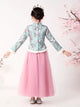Winter Girls' Han Dress Ancient Costume Long Sleeve Thickened Performance Costume - Dorabear