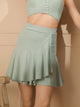 Latin Dance Wide-waist Pleated Skirt Summer Training Bottoms - Dorabear