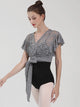 Ballet Lace Dance Top Short Sleeve Shawl Lace-Up Cardigan - Dorabear