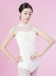 Ballet Lace Stand Collar Hollow Backless Velvet Leotard Dance Practice Clothes - Dorabear