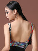 Practice Clothes Latin Dance Round Neck Sleeveless Backless Leotard - Dorabear