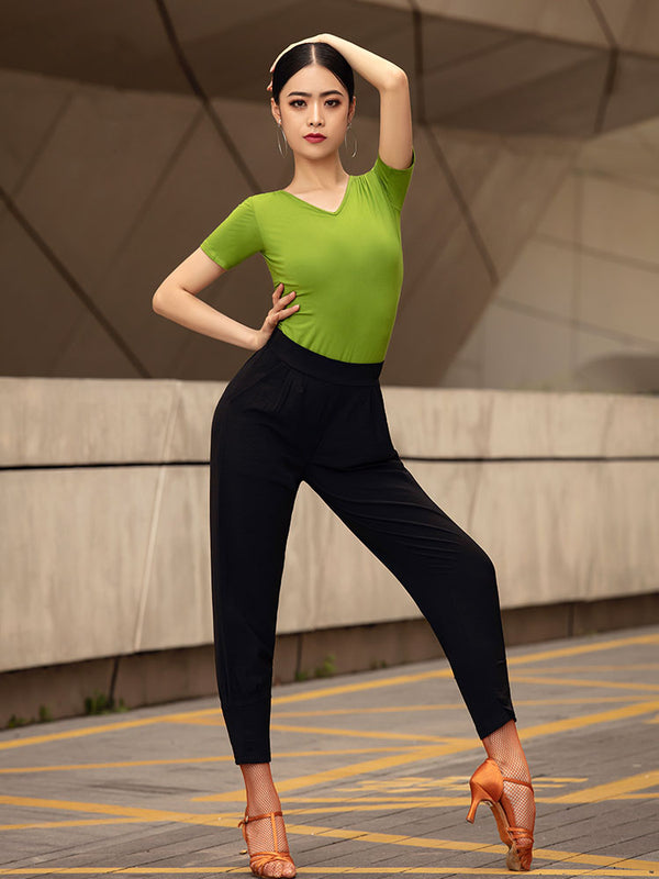 Latin Dance Pants Loose Trousers Training Bottoms Dance Wear - Dorabear