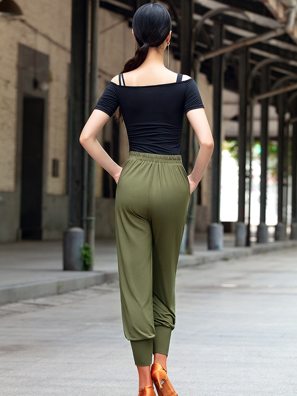 Latin Dance Pants Loose Trousers Training Bottoms Dance Wear - Dorabear