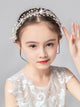 Wreath Headwear Flower Crown Crystal Headband Pearl Hair Accessories - Dorabear